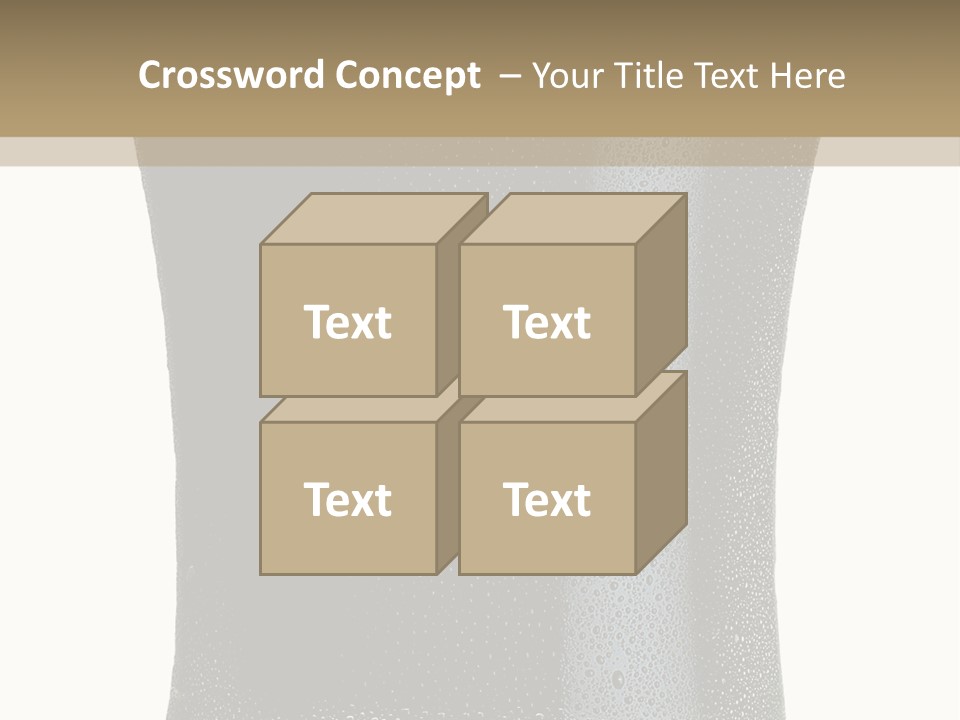 Foam Head Bartender PowerPoint Template