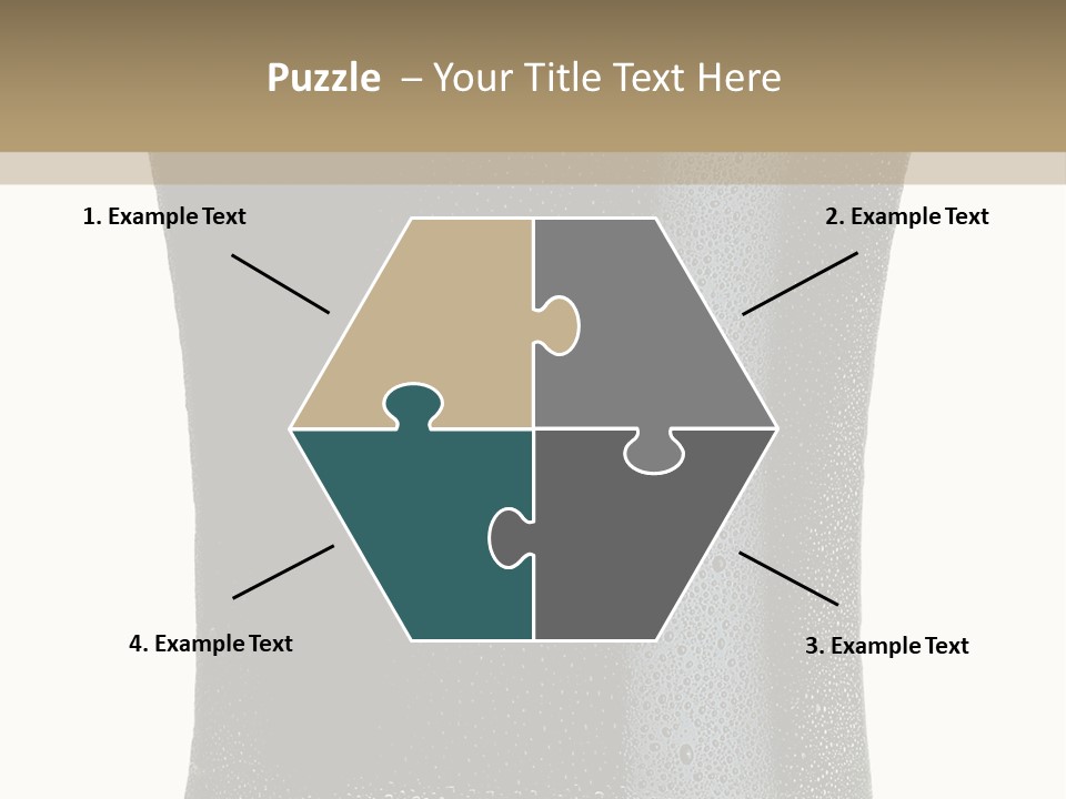 Foam Head Bartender PowerPoint Template