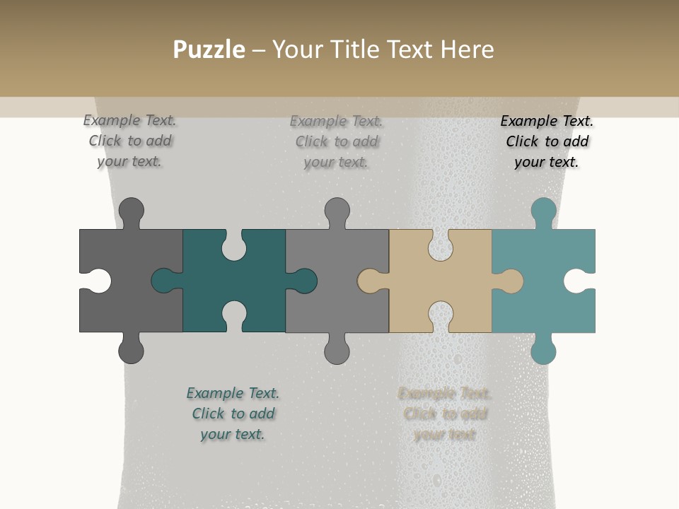 Foam Head Bartender PowerPoint Template