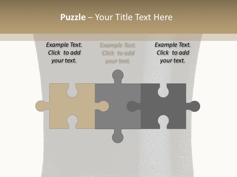 Foam Head Bartender PowerPoint Template