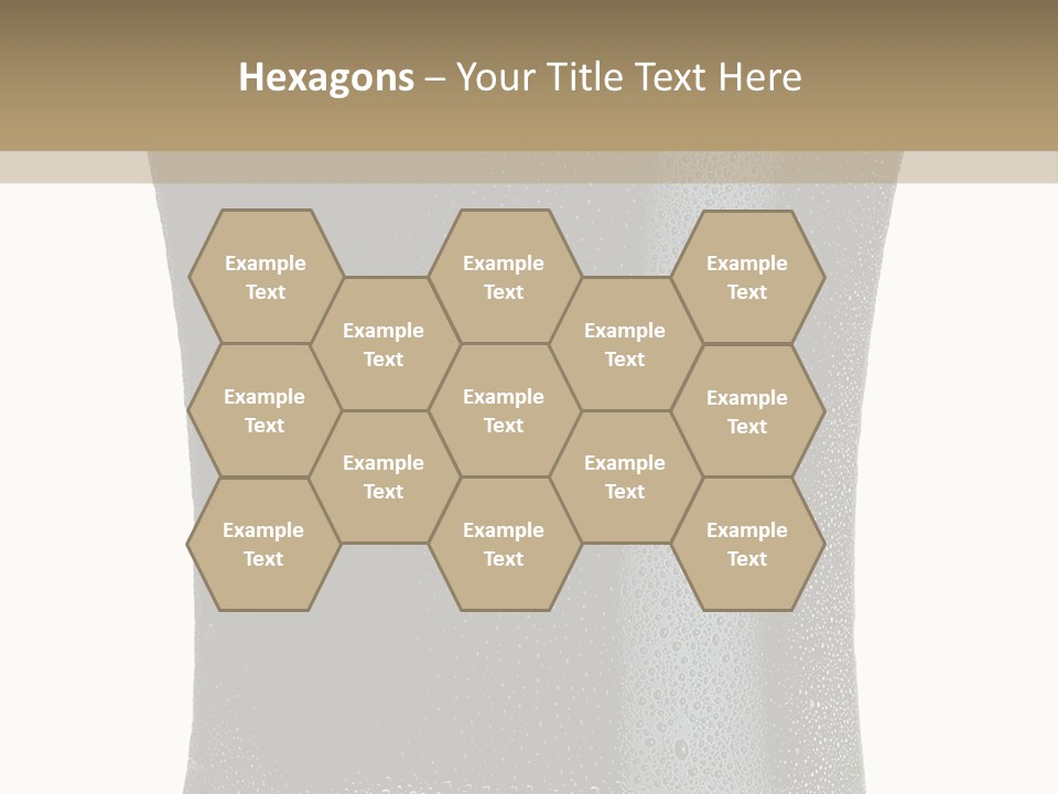 Foam Head Bartender PowerPoint Template