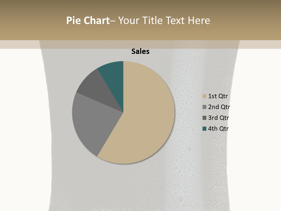 Foam Head Bartender PowerPoint Template