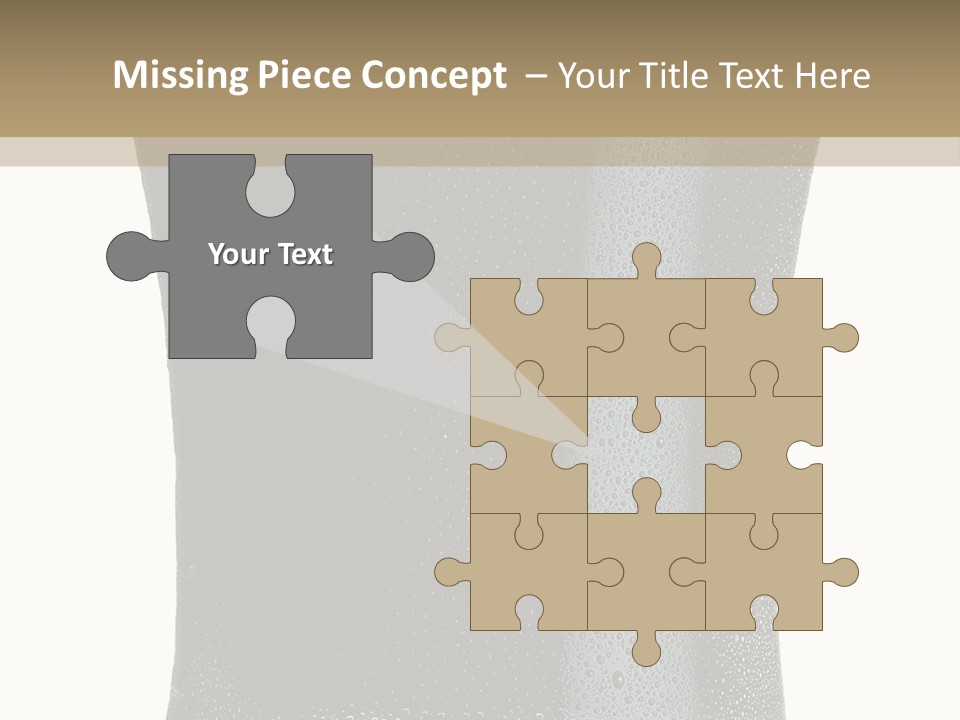 Foam Head Bartender PowerPoint Template