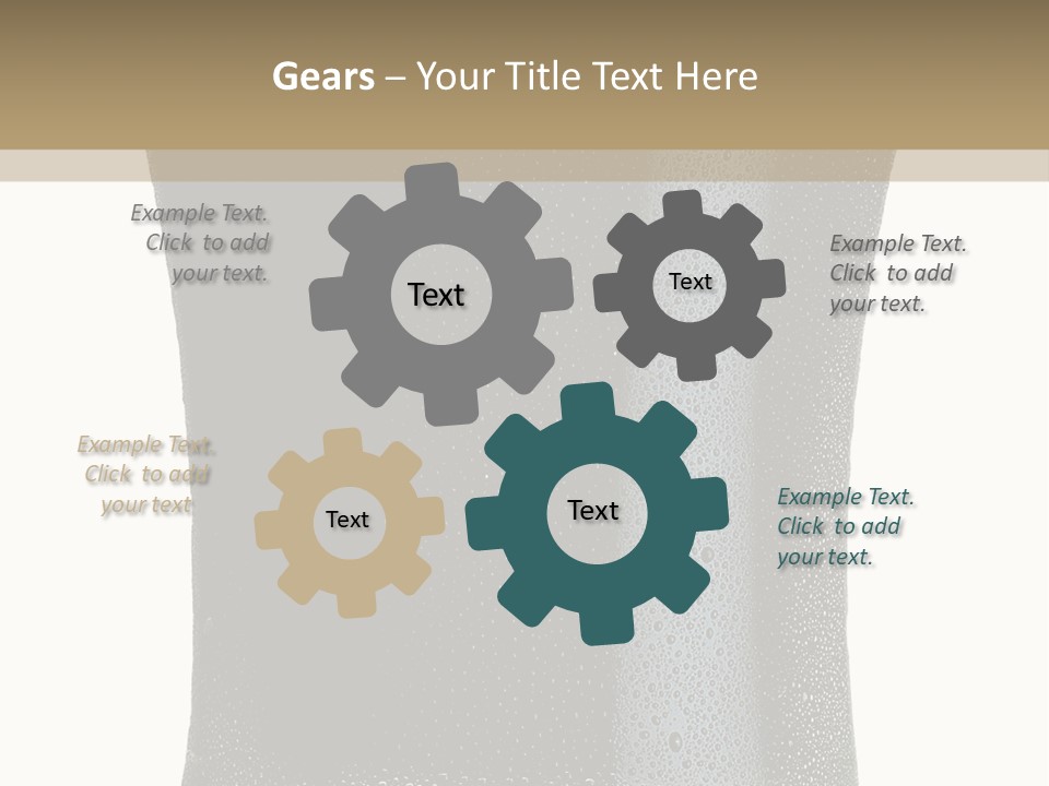 Foam Head Bartender PowerPoint Template