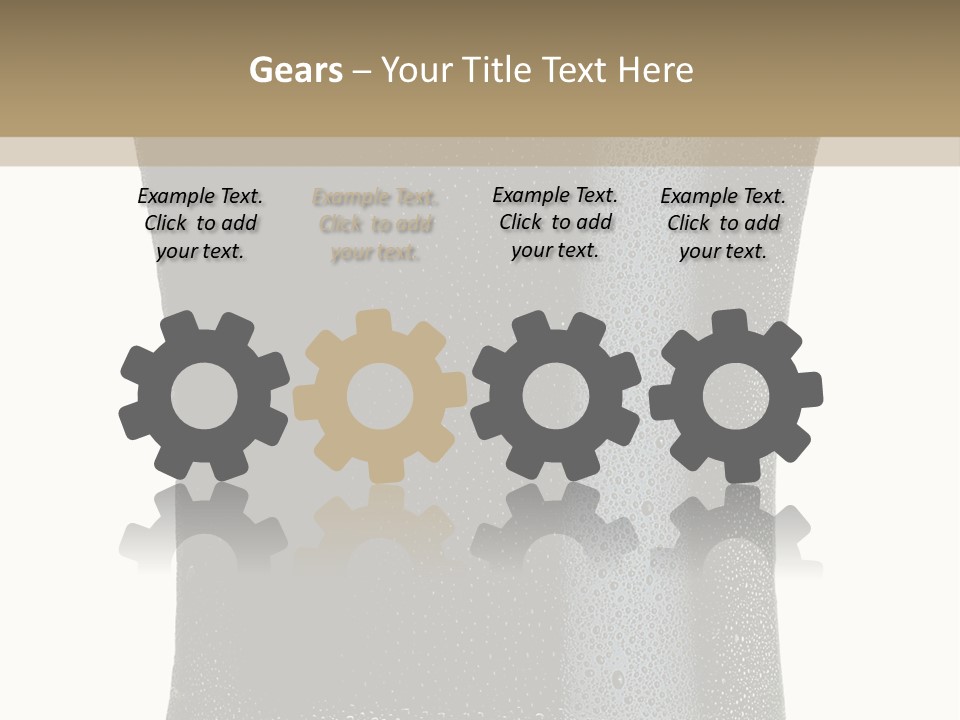 Foam Head Bartender PowerPoint Template