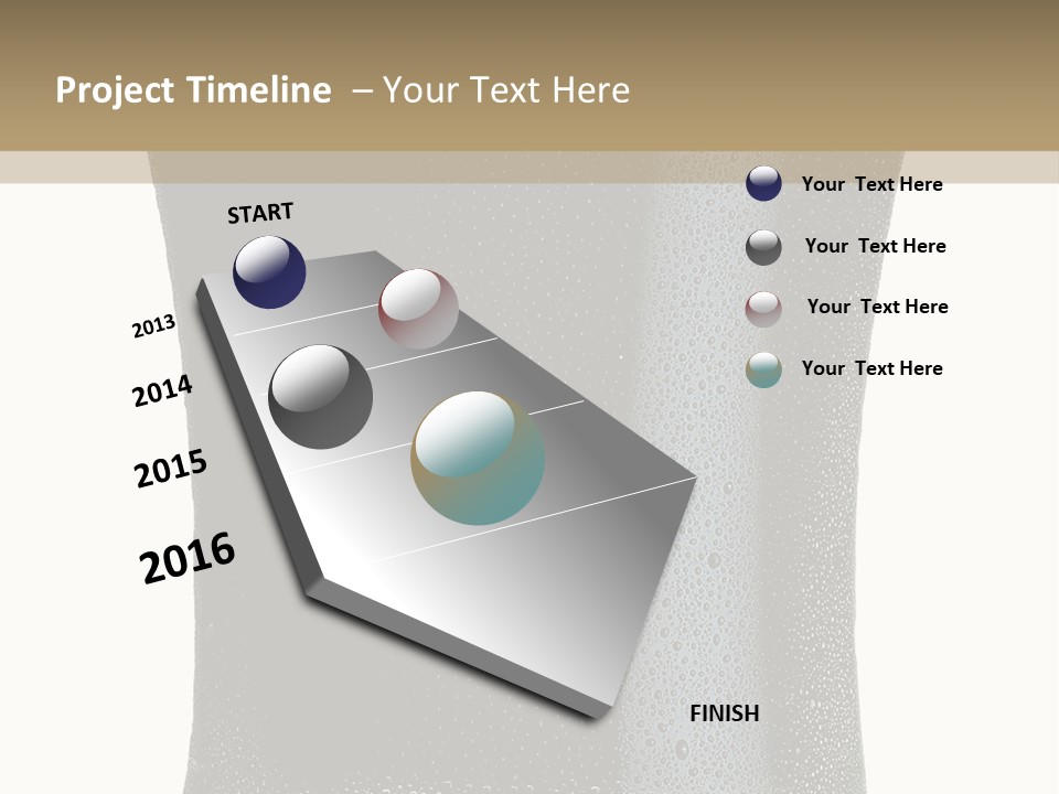 Foam Head Bartender PowerPoint Template