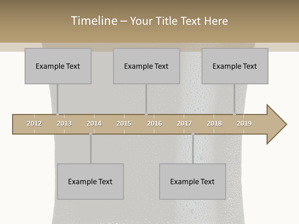 Foam Head Bartender PowerPoint Template