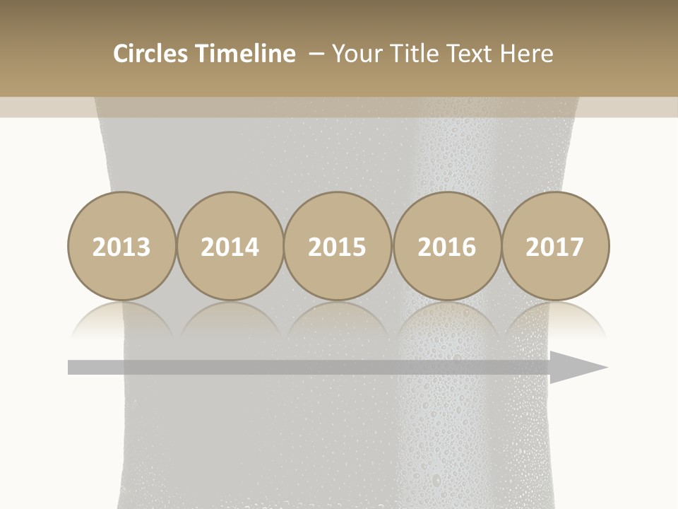 Foam Head Bartender PowerPoint Template