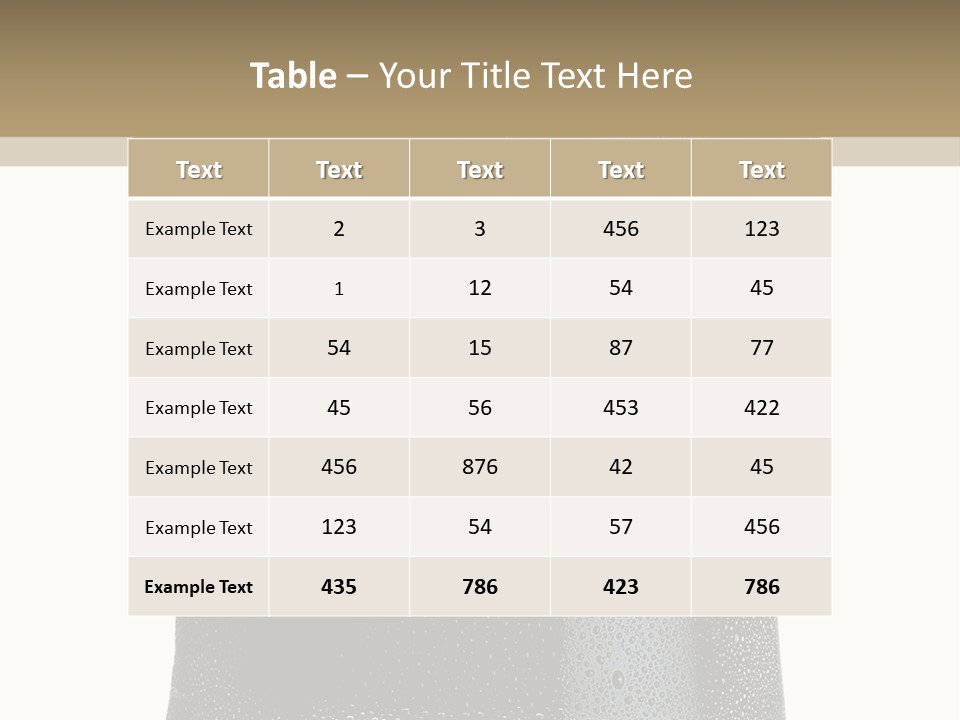 Foam Head Bartender PowerPoint Template