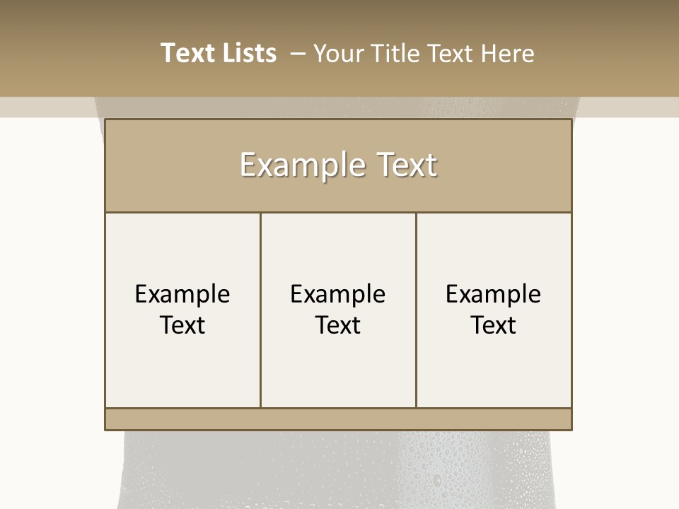 Foam Head Bartender PowerPoint Template