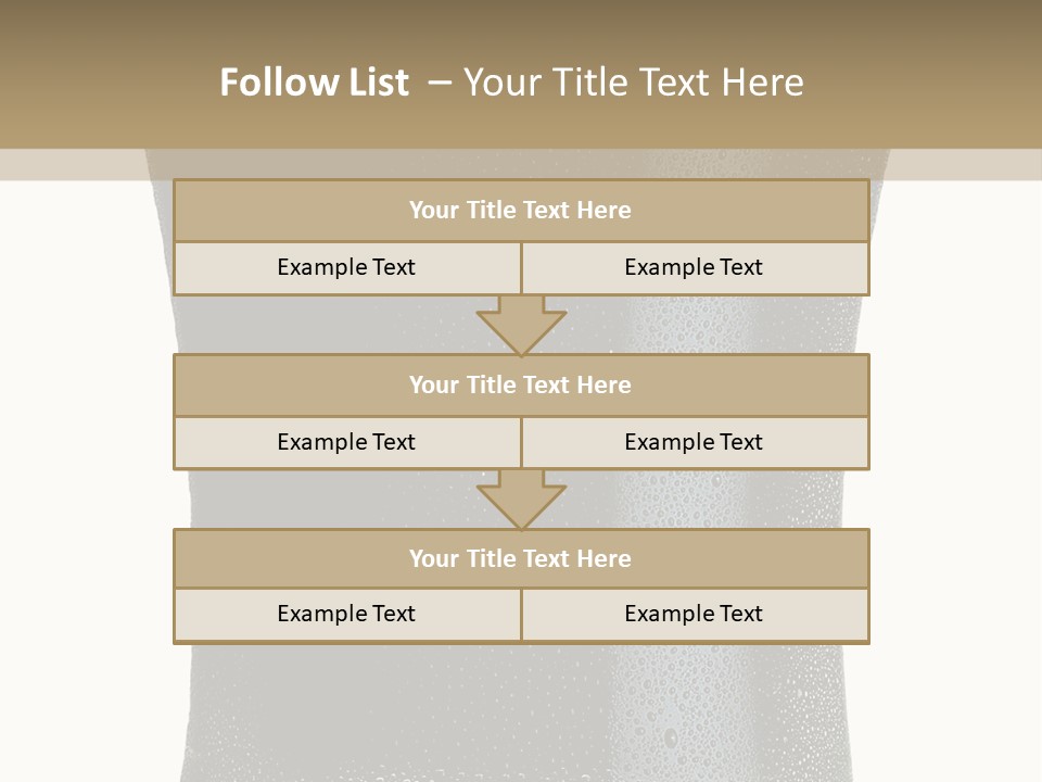 Foam Head Bartender PowerPoint Template