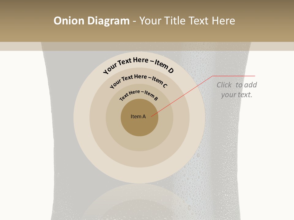 Foam Head Bartender PowerPoint Template