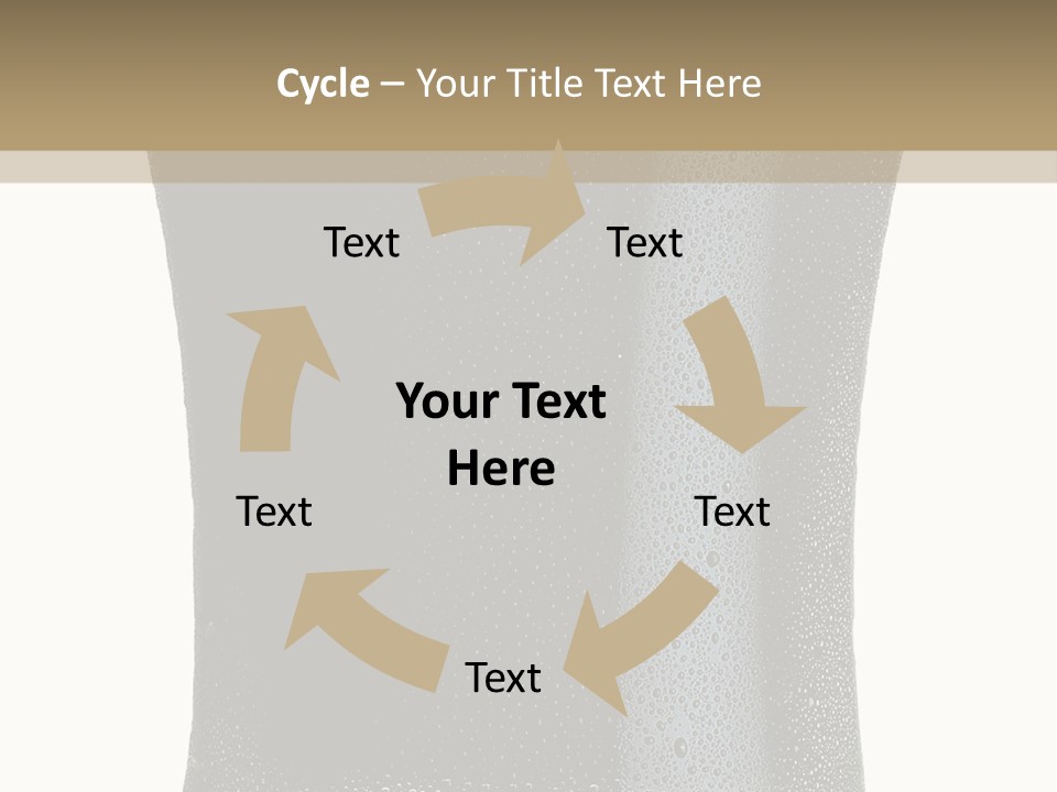 Foam Head Bartender PowerPoint Template