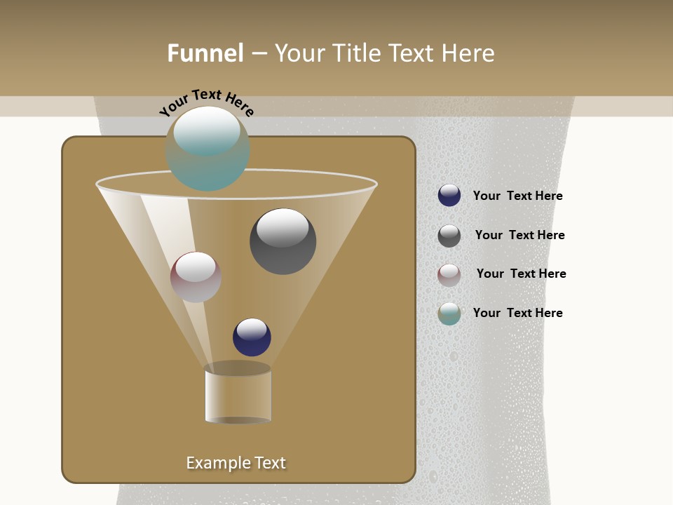 Foam Head Bartender PowerPoint Template