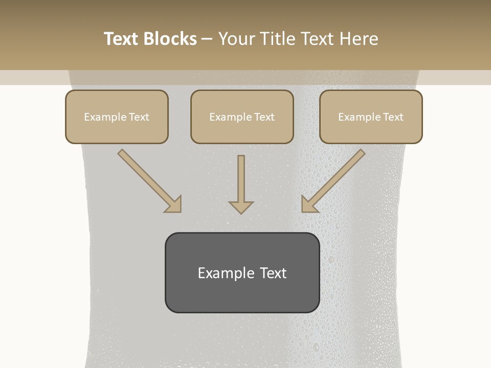 Foam Head Bartender PowerPoint Template