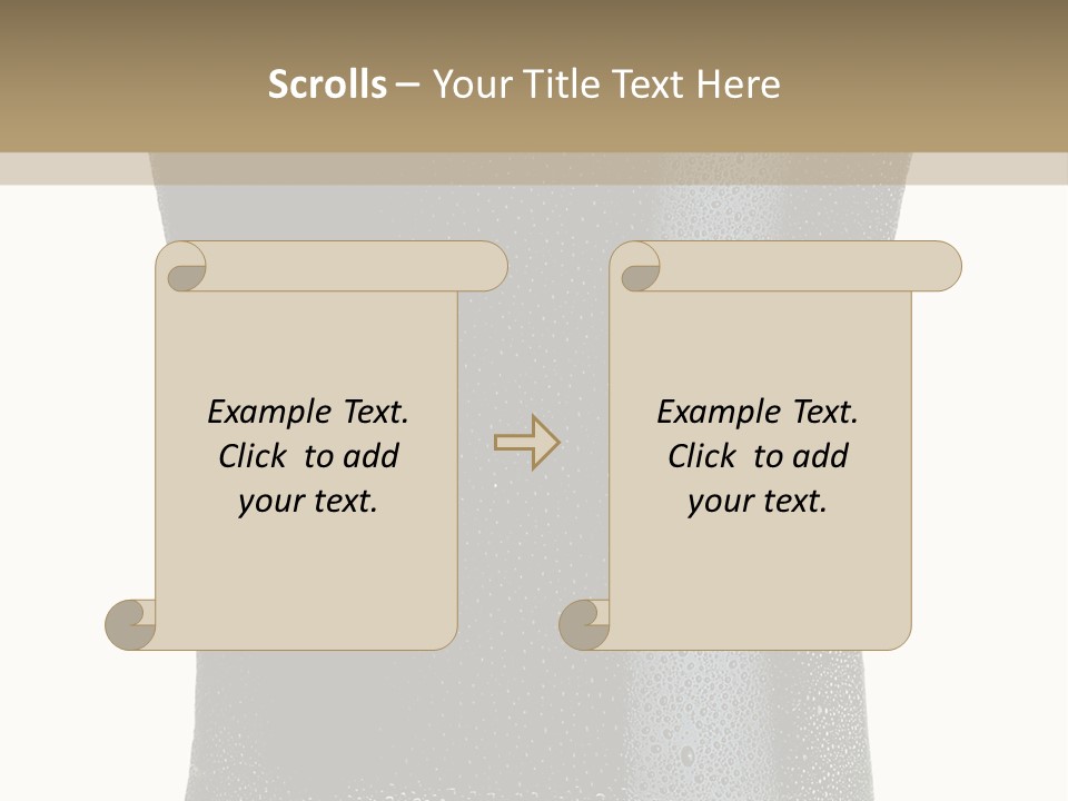 Foam Head Bartender PowerPoint Template