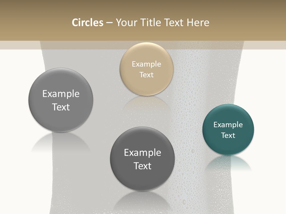 Foam Head Bartender PowerPoint Template