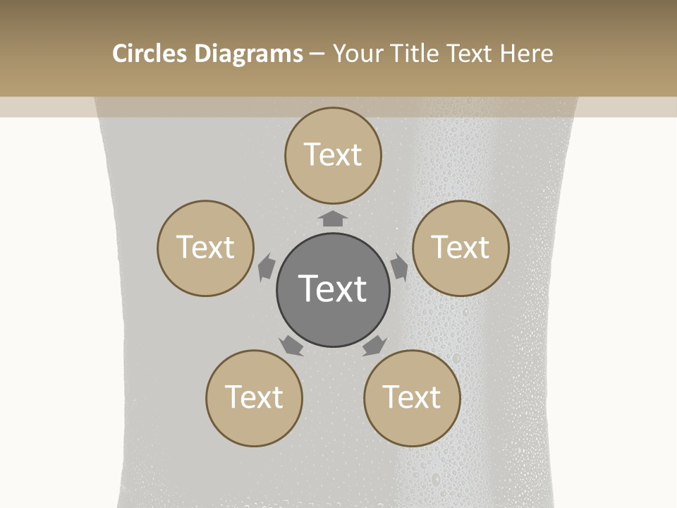 Foam Head Bartender PowerPoint Template