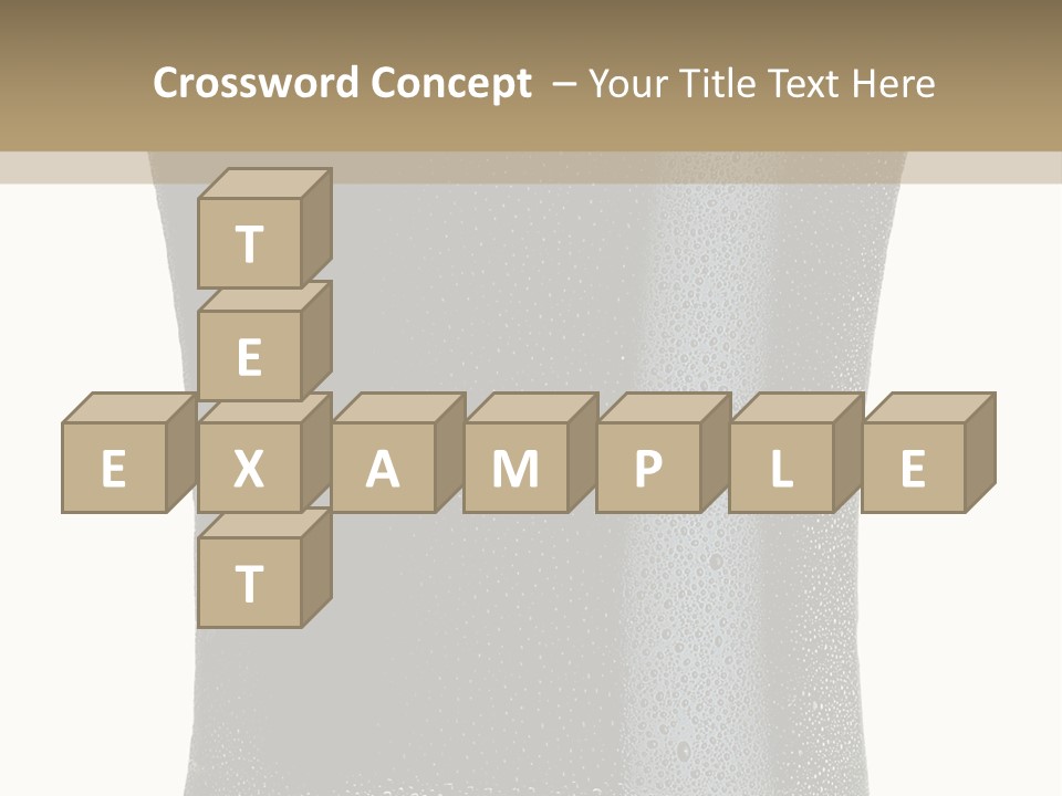 Foam Head Bartender PowerPoint Template