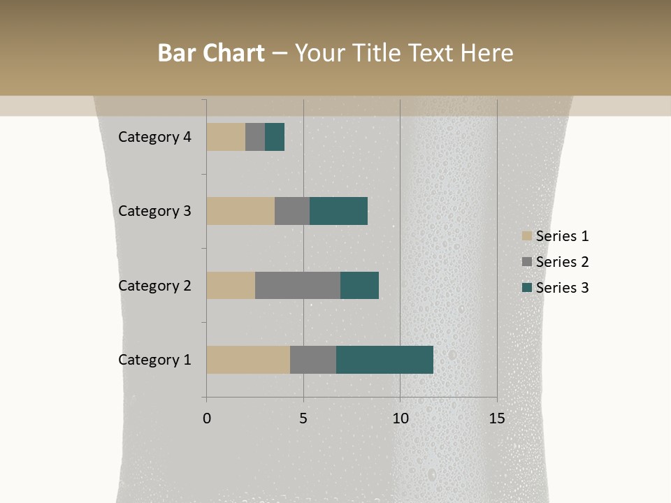 Foam Head Bartender PowerPoint Template