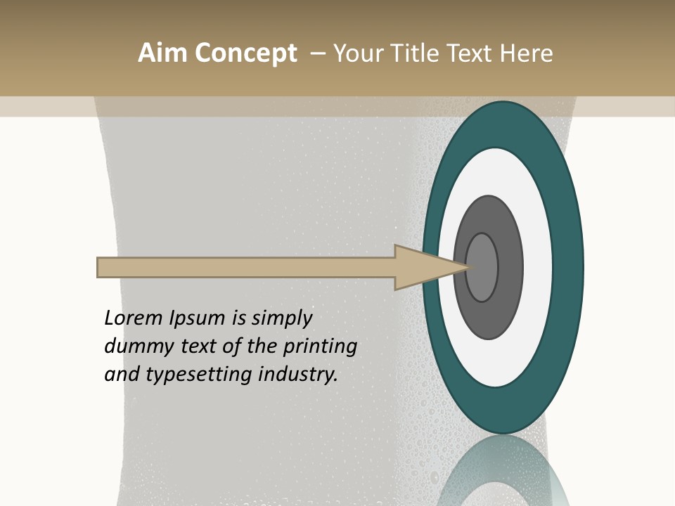 Foam Head Bartender PowerPoint Template