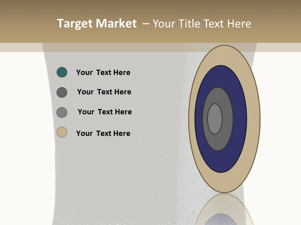 Foam Head Bartender PowerPoint Template