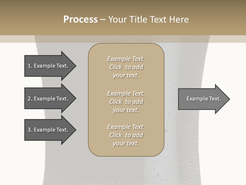 Foam Head Bartender PowerPoint Template
