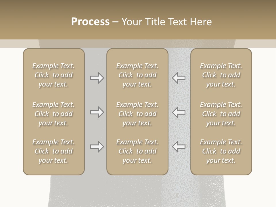 Foam Head Bartender PowerPoint Template
