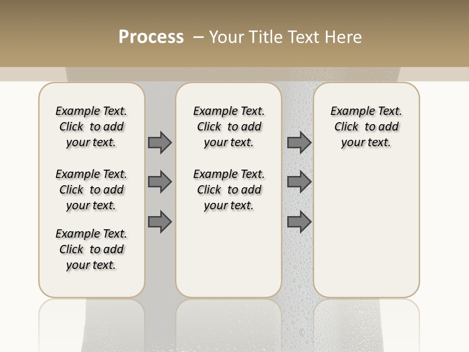 Foam Head Bartender PowerPoint Template