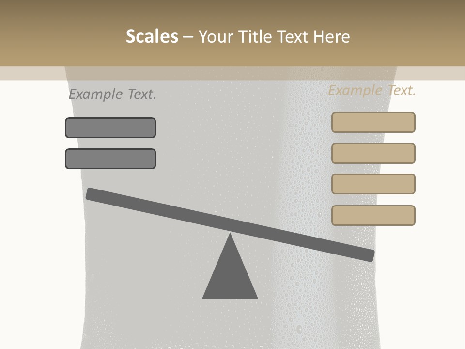 Foam Head Bartender PowerPoint Template