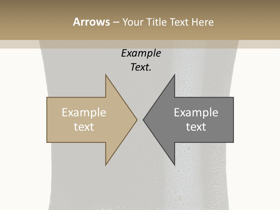 Foam Head Bartender PowerPoint Template