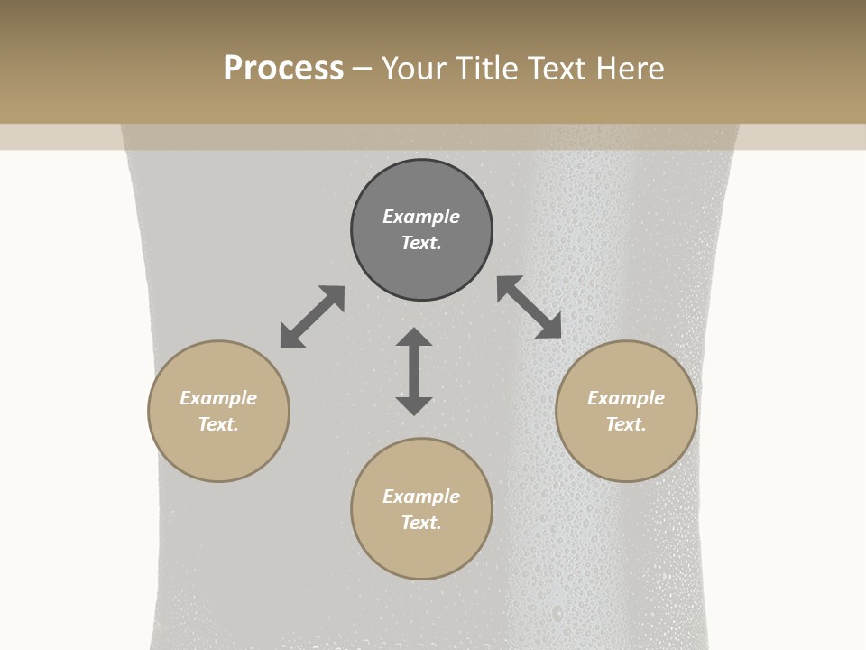 Foam Head Bartender PowerPoint Template