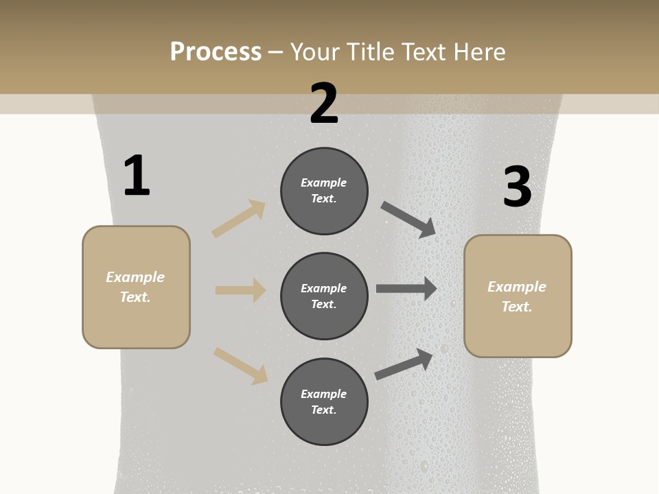 Foam Head Bartender PowerPoint Template