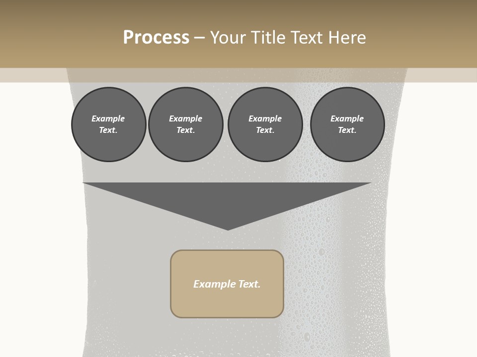 Foam Head Bartender PowerPoint Template