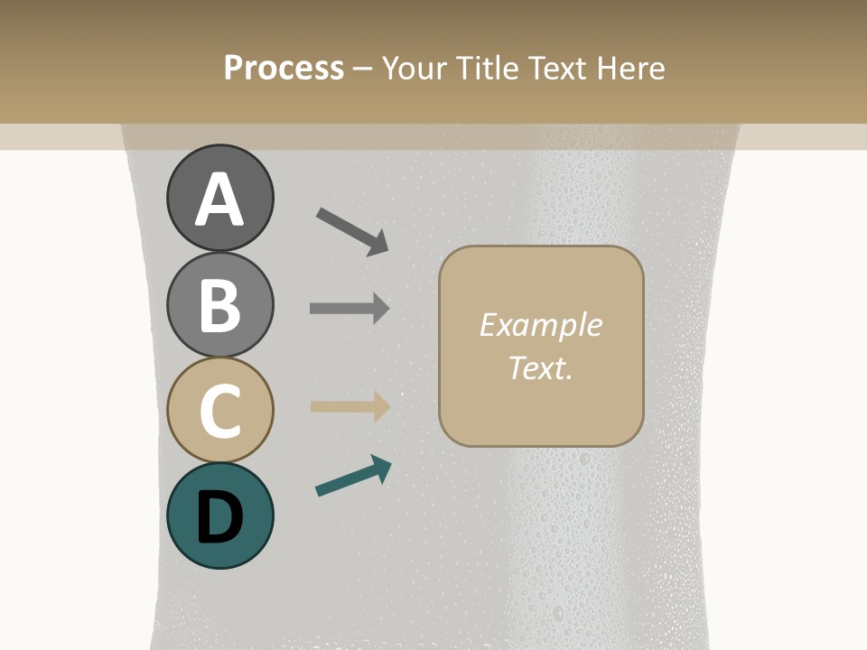 Foam Head Bartender PowerPoint Template