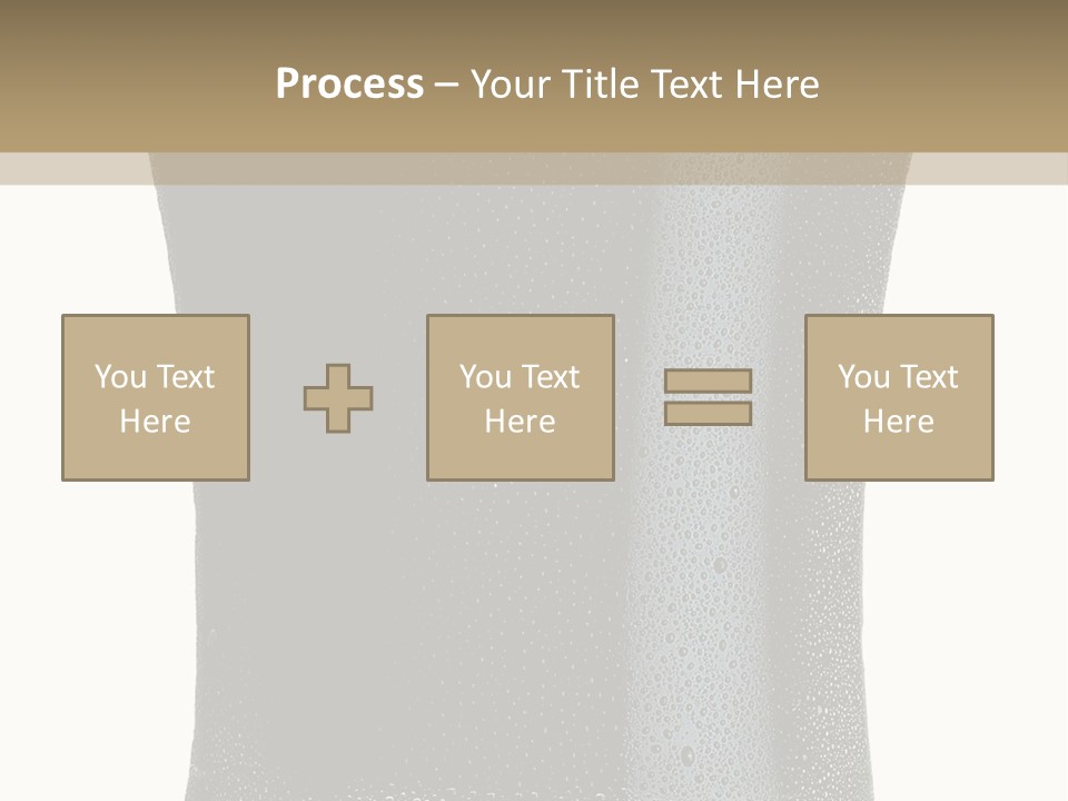 Foam Head Bartender PowerPoint Template