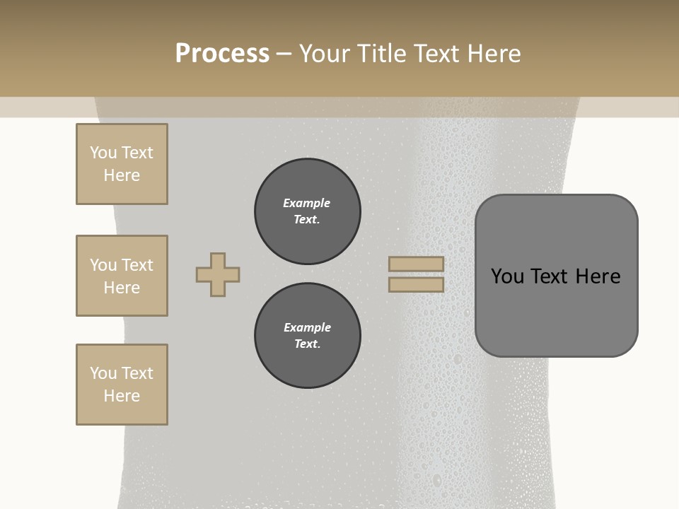 Foam Head Bartender PowerPoint Template