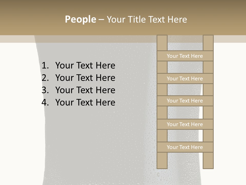 Foam Head Bartender PowerPoint Template