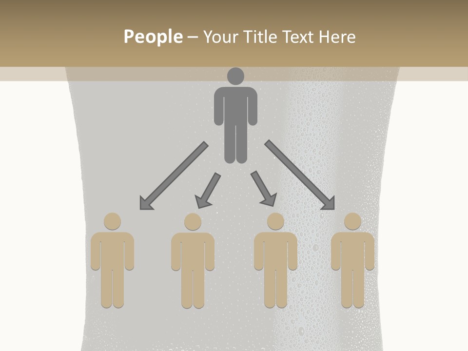 Foam Head Bartender PowerPoint Template