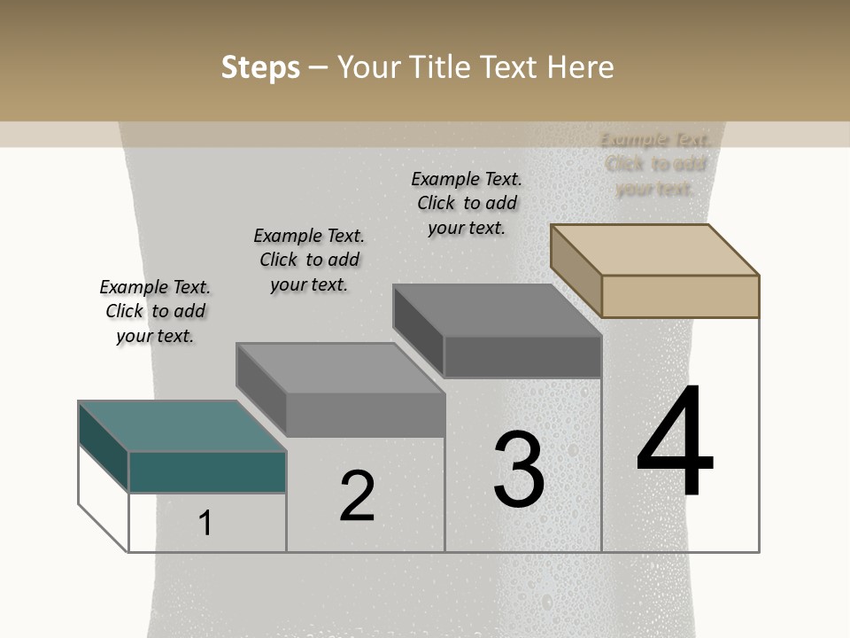 Foam Head Bartender PowerPoint Template