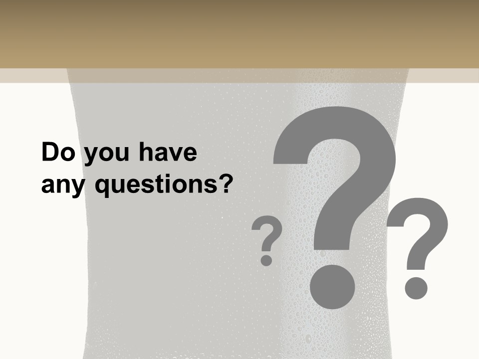 Foam Head Bartender PowerPoint Template