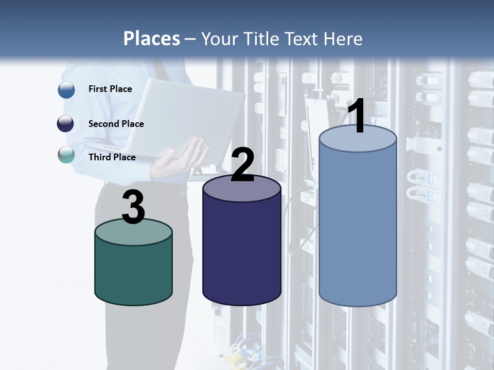 Rack Lan Technology PowerPoint Template