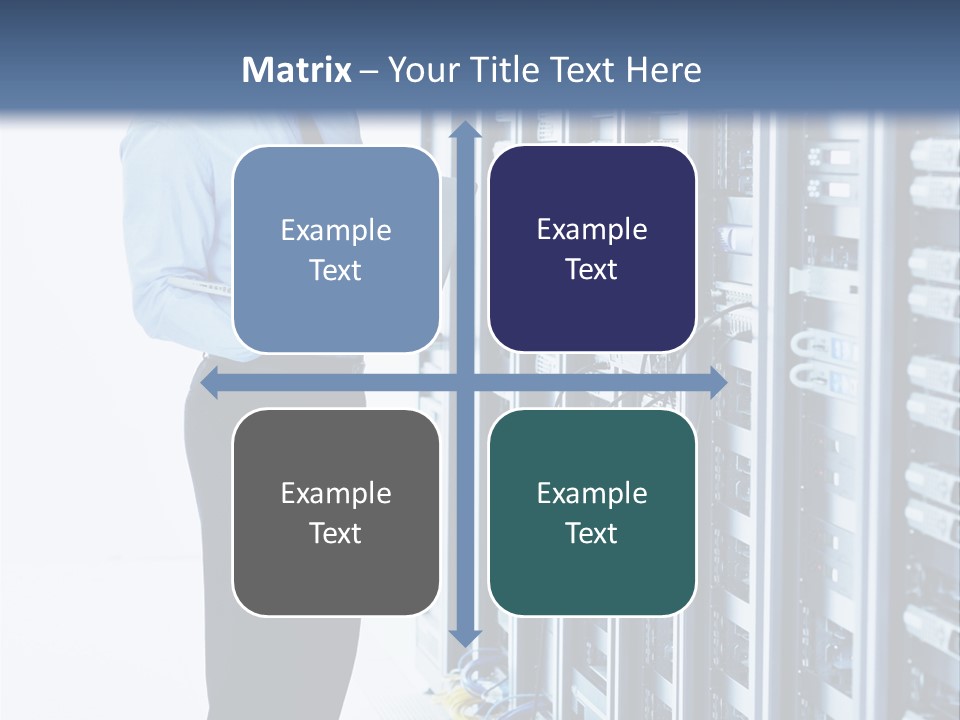 Rack Lan Technology PowerPoint Template