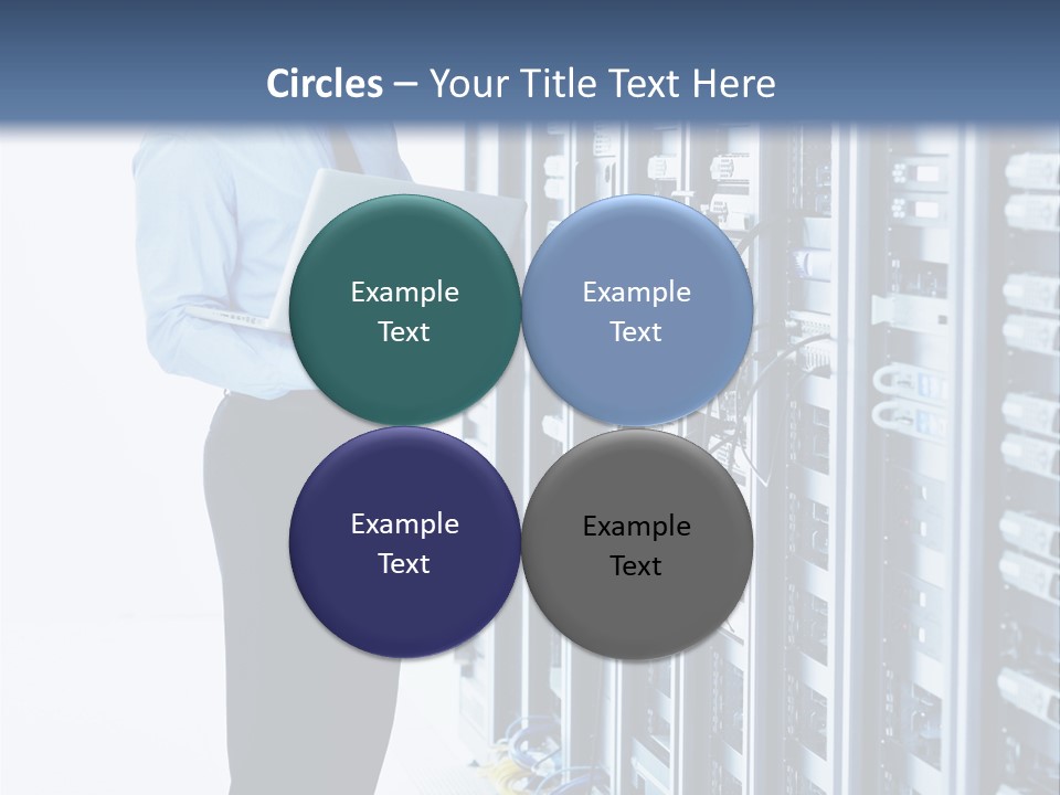 Rack Lan Technology PowerPoint Template