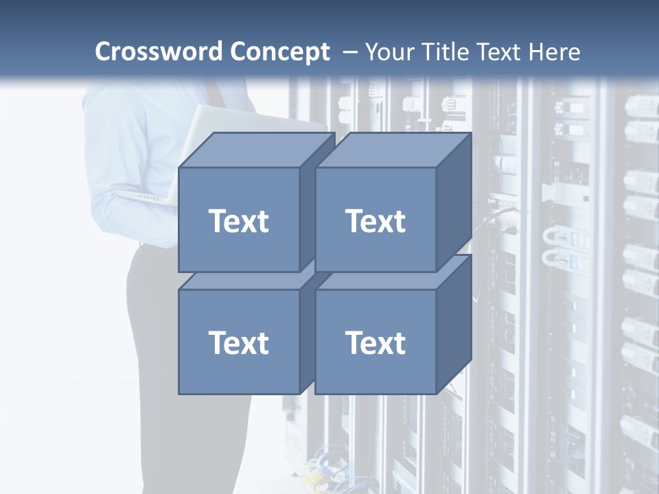 Rack Lan Technology PowerPoint Template