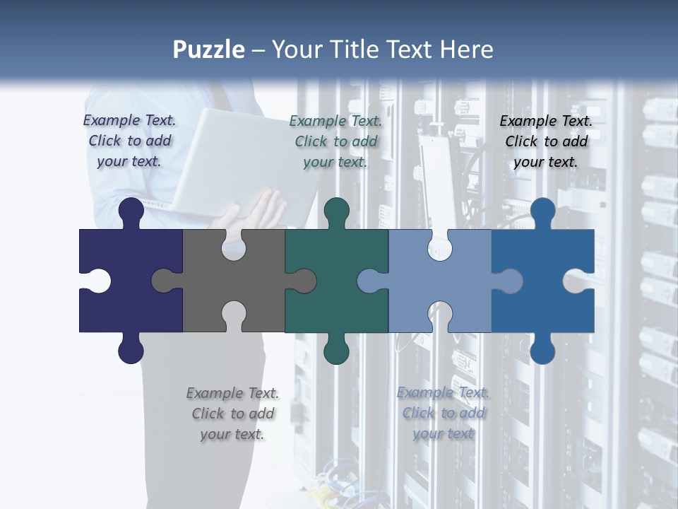 Rack Lan Technology PowerPoint Template