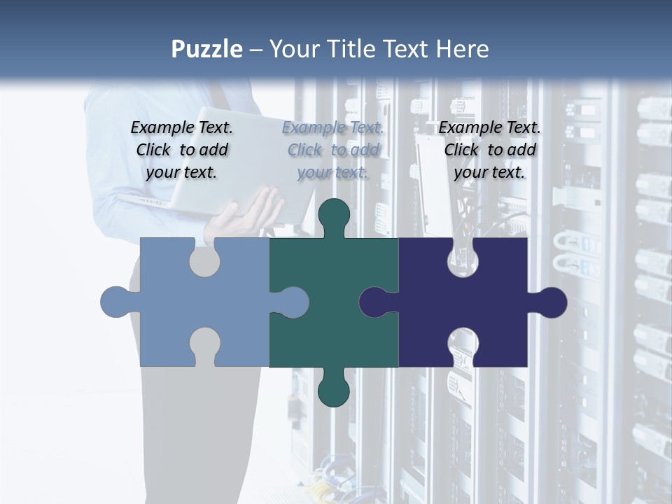 Rack Lan Technology PowerPoint Template