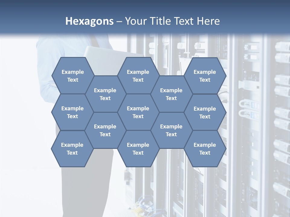 Rack Lan Technology PowerPoint Template