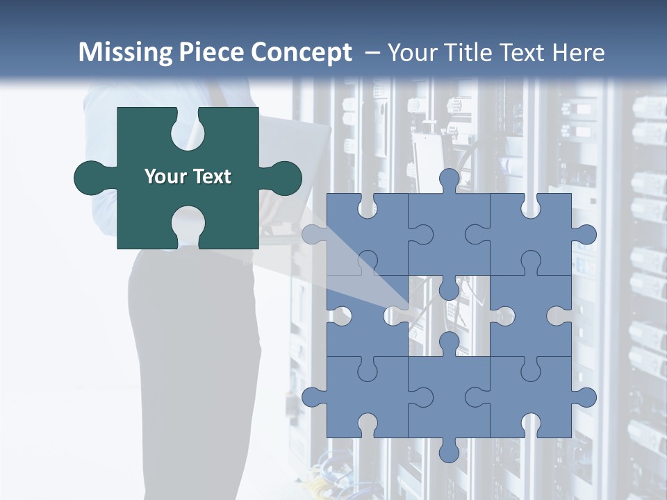 Rack Lan Technology PowerPoint Template
