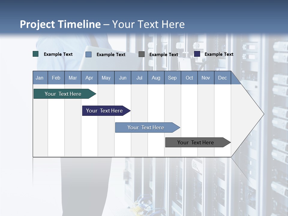 Rack Lan Technology PowerPoint Template